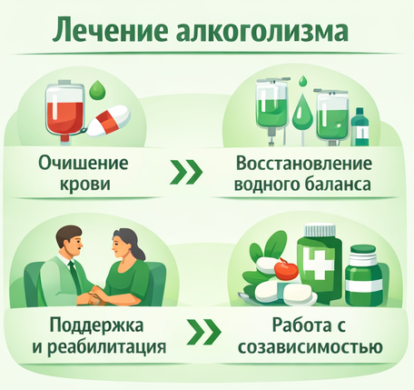 лечение алкоголизма в Кашине этапы